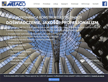 Tablet Screenshot of metaco.pl
